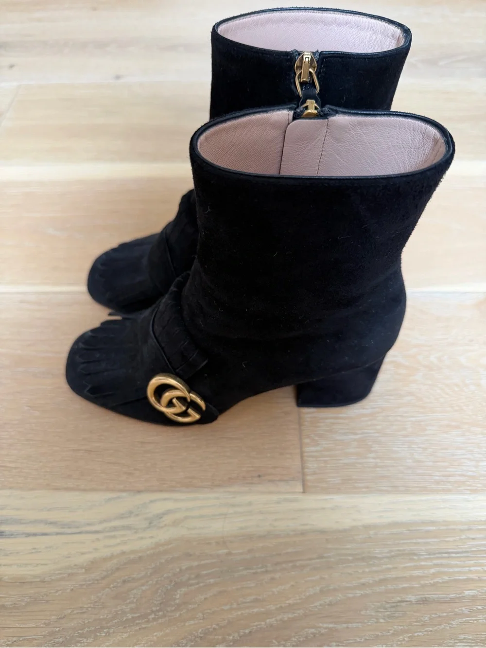 Gucci black suede